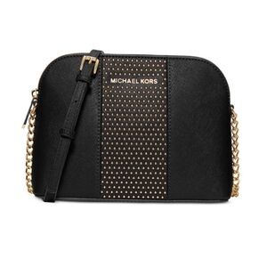 Michael Kors Black and Gold Crossbody Bag